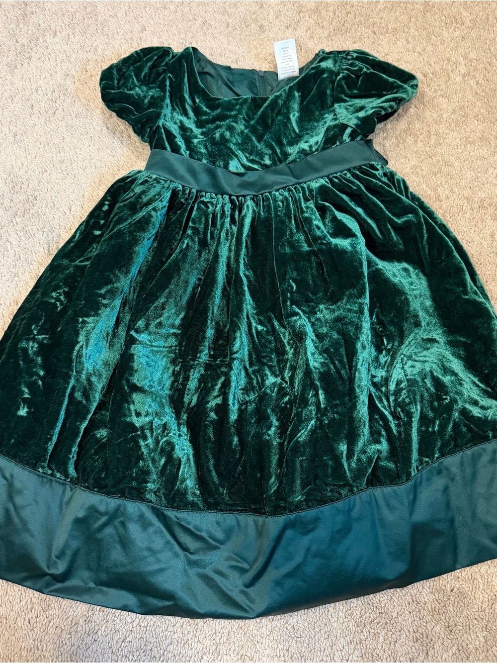 Classic Emerald Velvet Girls' Party Dress s 3T Christmas Holiday